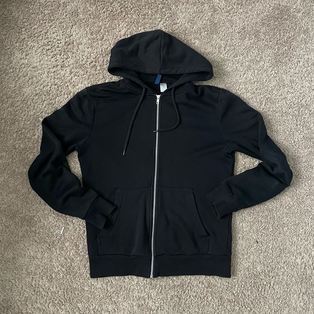 Black Blank Zipup